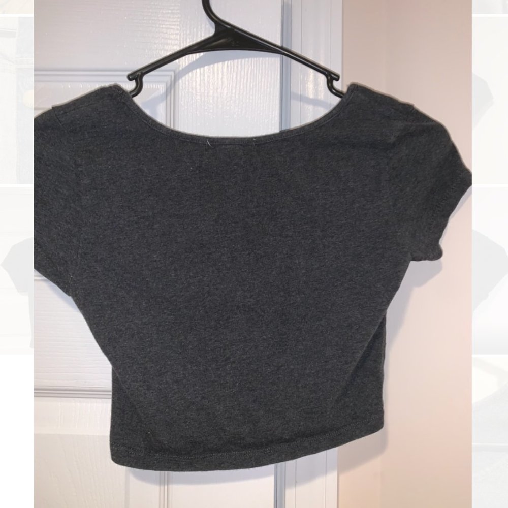 Gray Crop Top - Picture 3 of 3